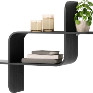 Umbra Wandregal Montage 62 x 15 x 47 cm, Schwarz