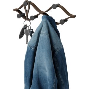 Umbra Wandgarderobe Montage 6 x 43 x 13 cm, Braun/Schwarz