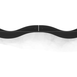 Umbra Wandregal Surf 2er Set, 43 x 18 x 10 cm, Schwarz